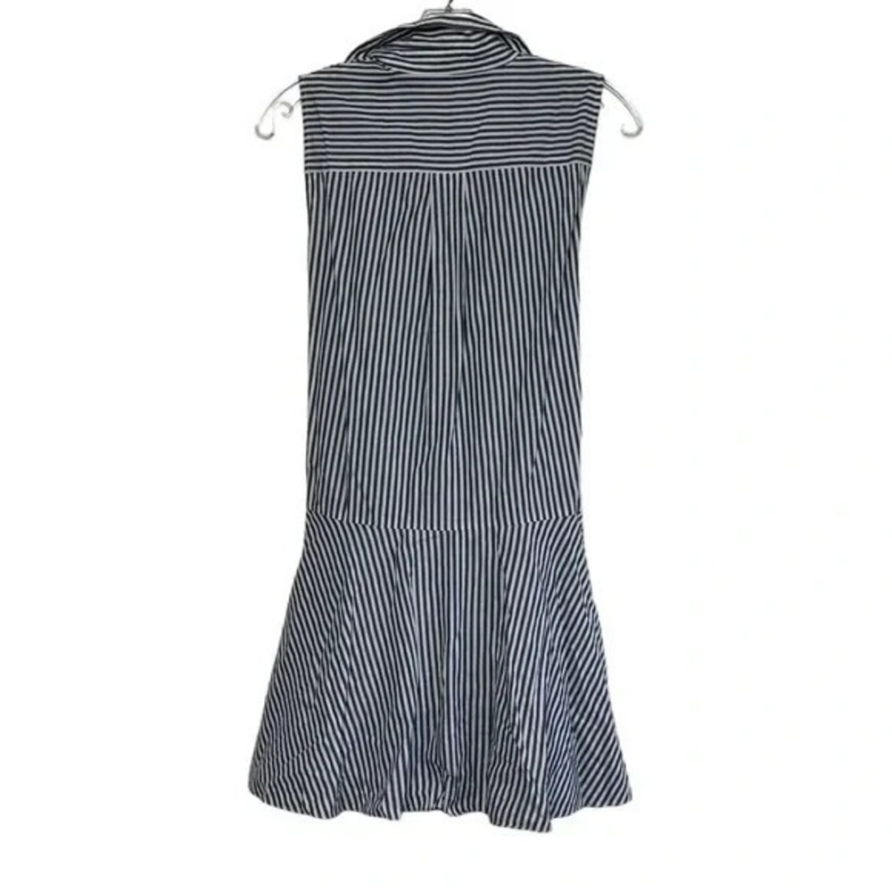 Derek‎ Lam 10 Crosby Size 2 Striped Shirt Tie Waist Mini Dress - Picture 6 of 16